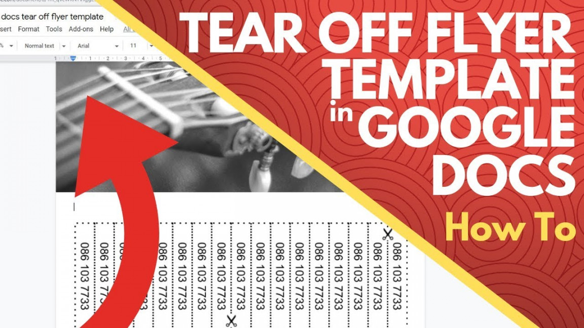 Tear Off Flyer Template Google Docs - How To