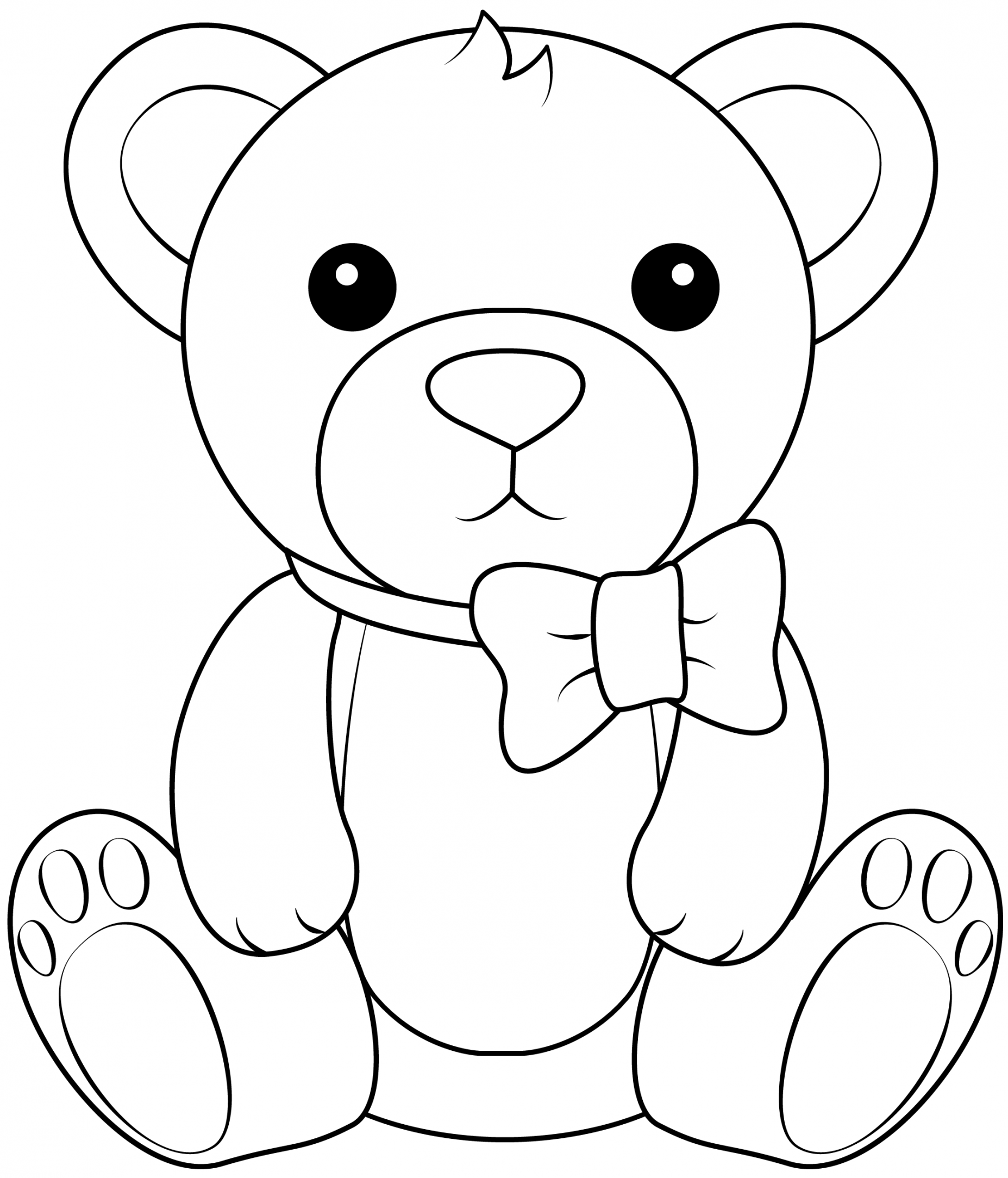 Teddy Bear Printable Template  Free Printable Papercraft Templates