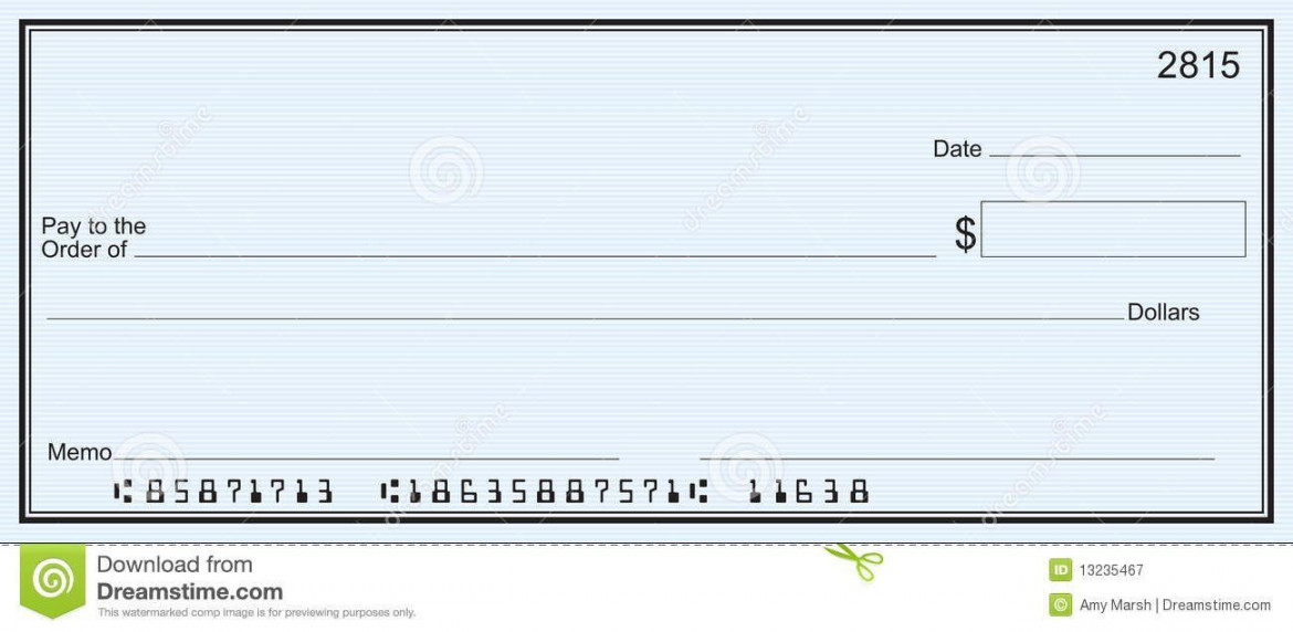 The glamorous Blank Business Check Template  Blank Check