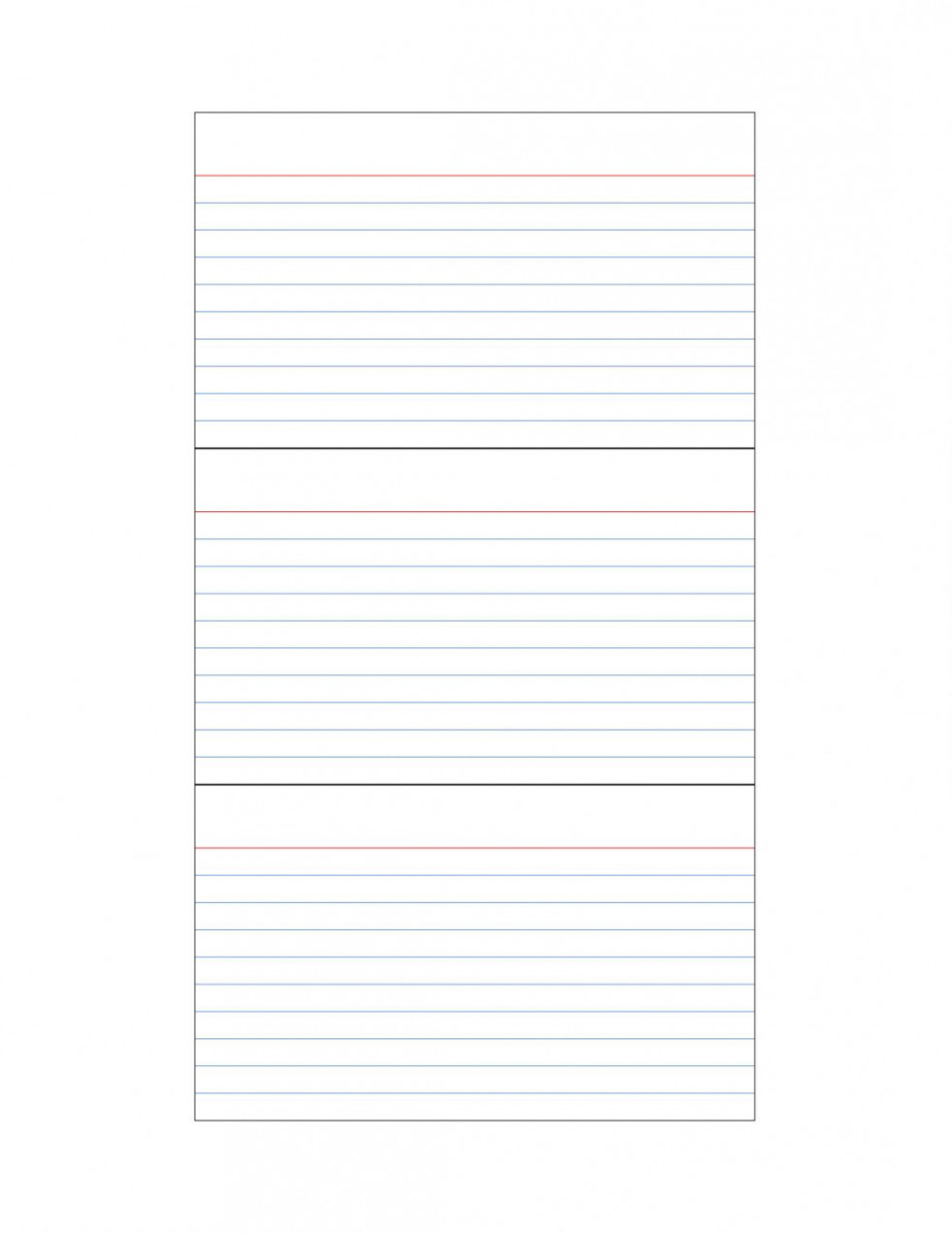 The wonderful Index Card Template For Microsoft Word X Google