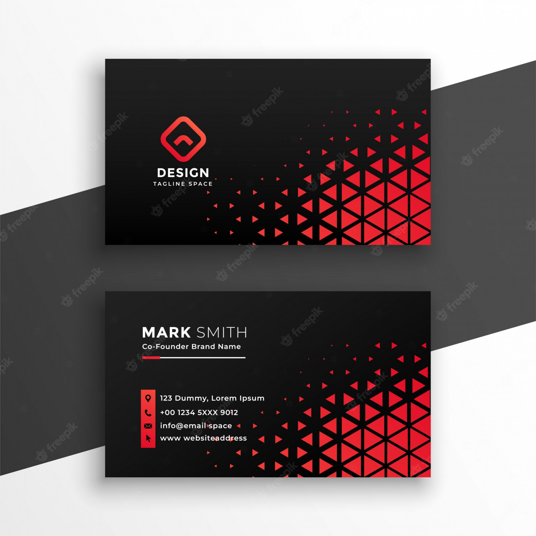 Unique Business Card - Free Download on Freepik