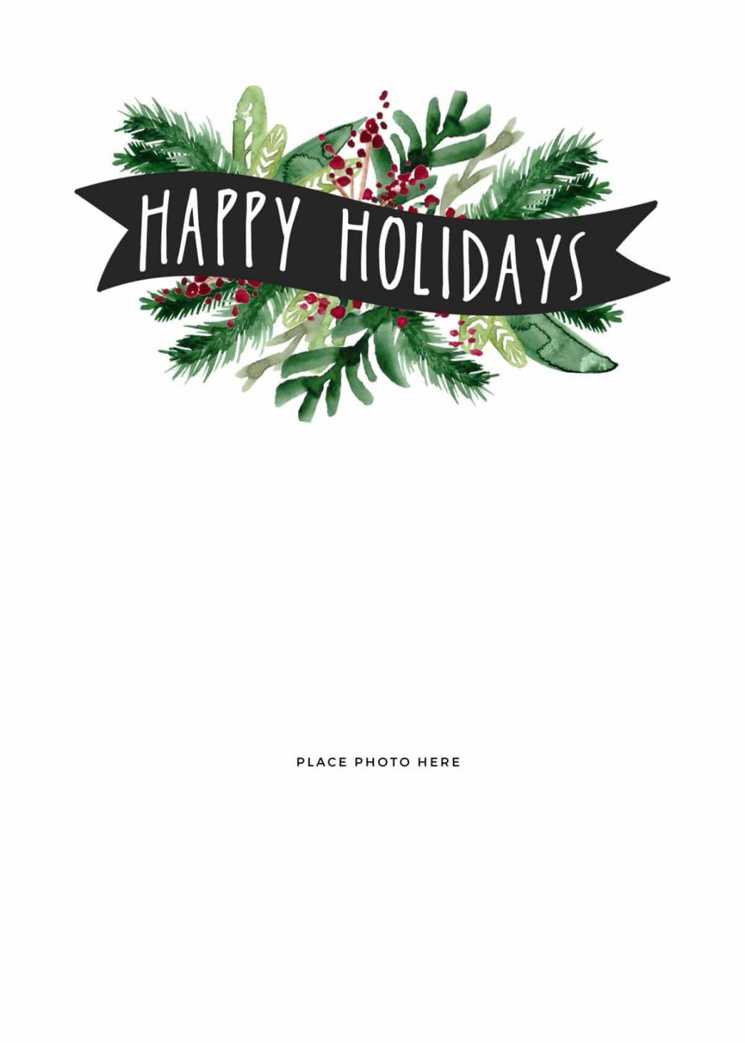 xmas templates for cards  Free holiday card templates, Printable