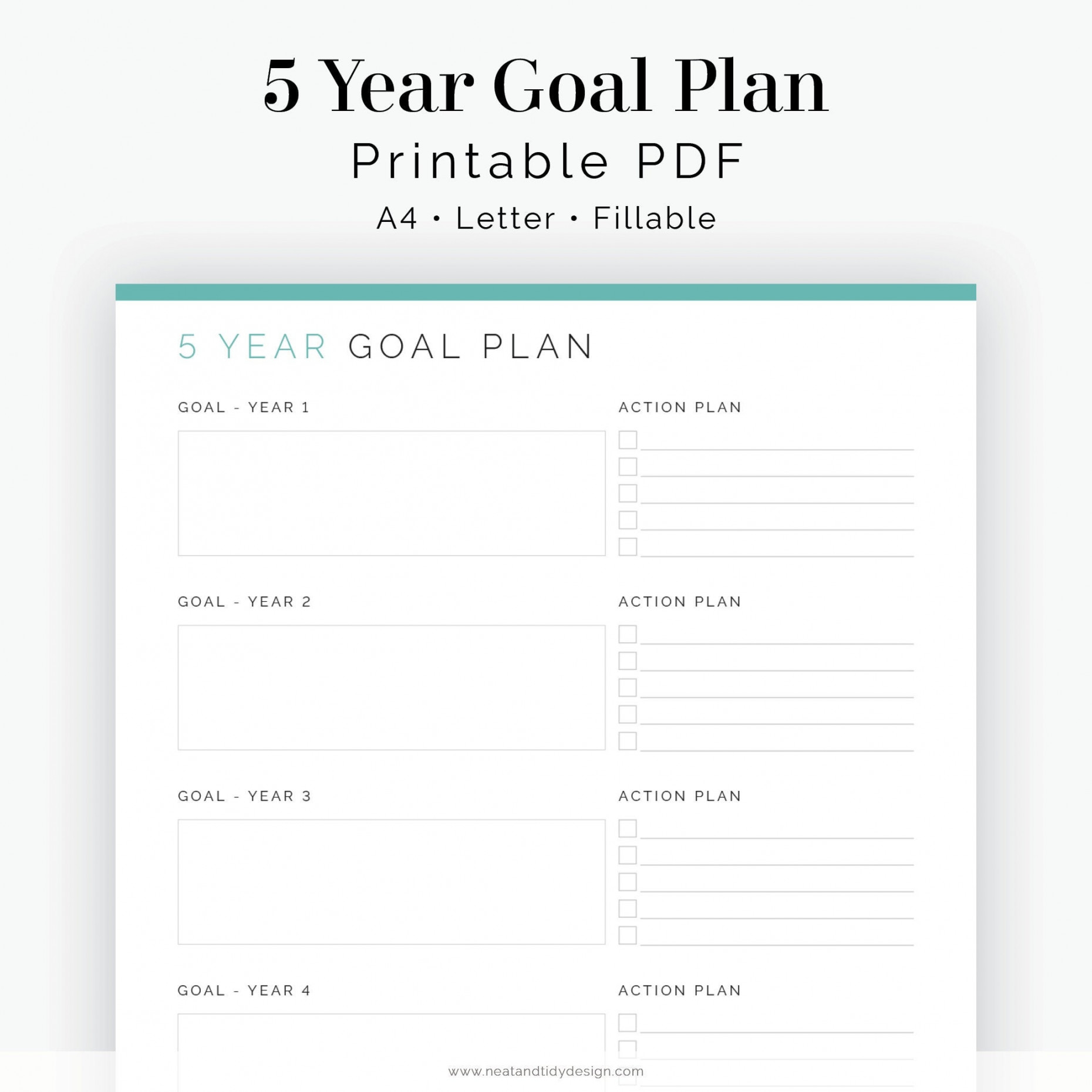 Year Goal Plan Fillable Printable PDF New Year - Etsy Israel