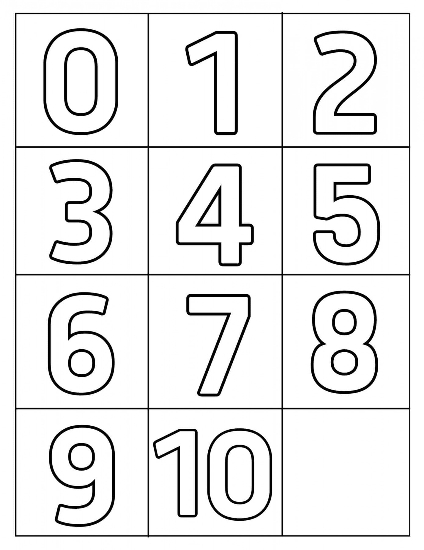 -1 Printable Numbers (Free Templates In All Sizes)