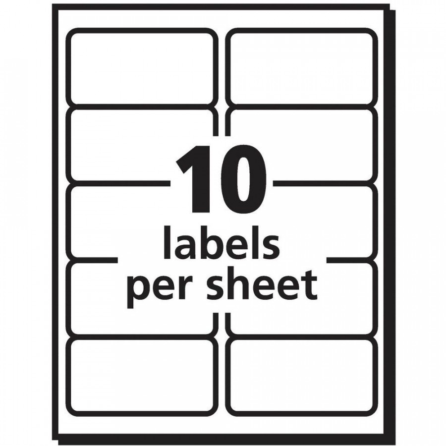 Avery TrueBlock Shipping Labels, Laser,  x  Inches, White, Pack