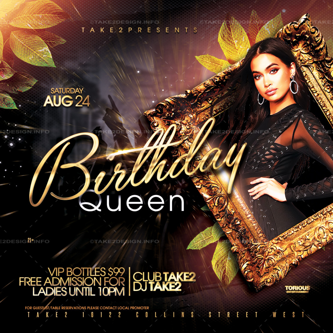 Birthday Party Flyer Template – TakeDesign