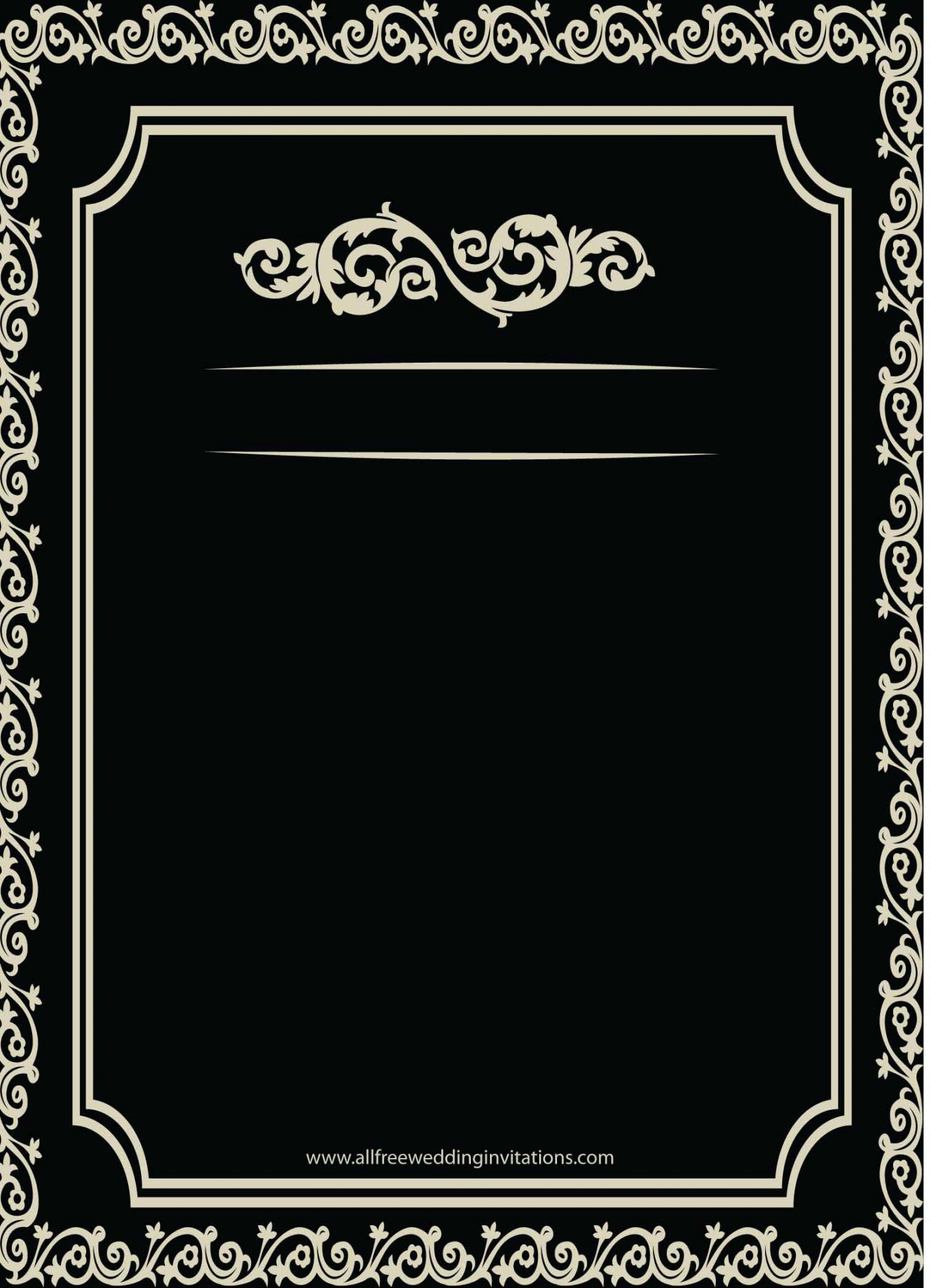 Black and Creamy White  Fancy invitation, Steampunk wedding