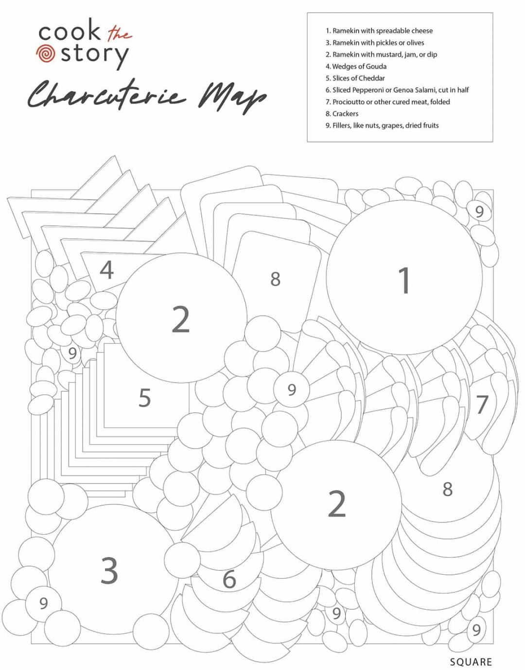 Charcuterie Board Maps - Get The Templates! - COOKtheSTORY