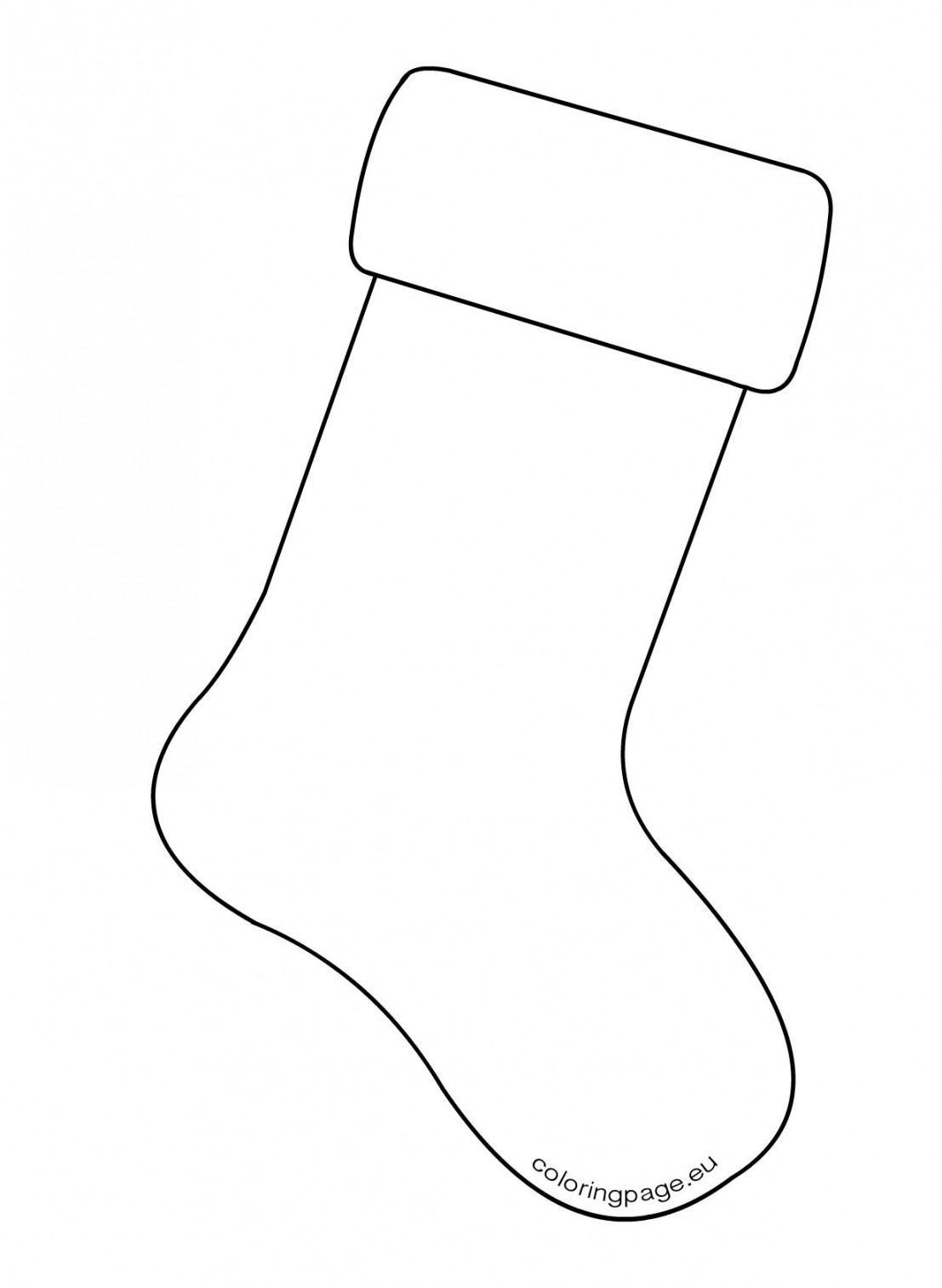 Christmas Stocking Template Large  Christmas stocking template