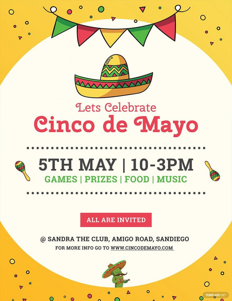 Cinco de Mayo Flyer Template - Download in Word, Google Docs, PSD