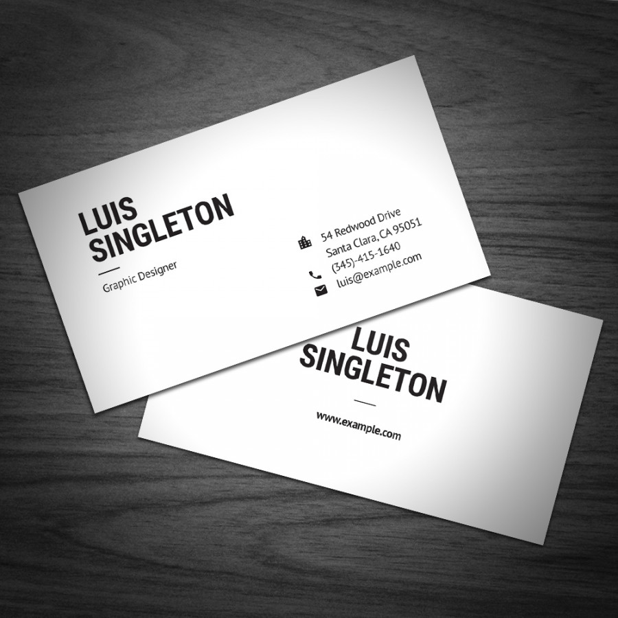 Clean and Minimal Business Card Template on Behance