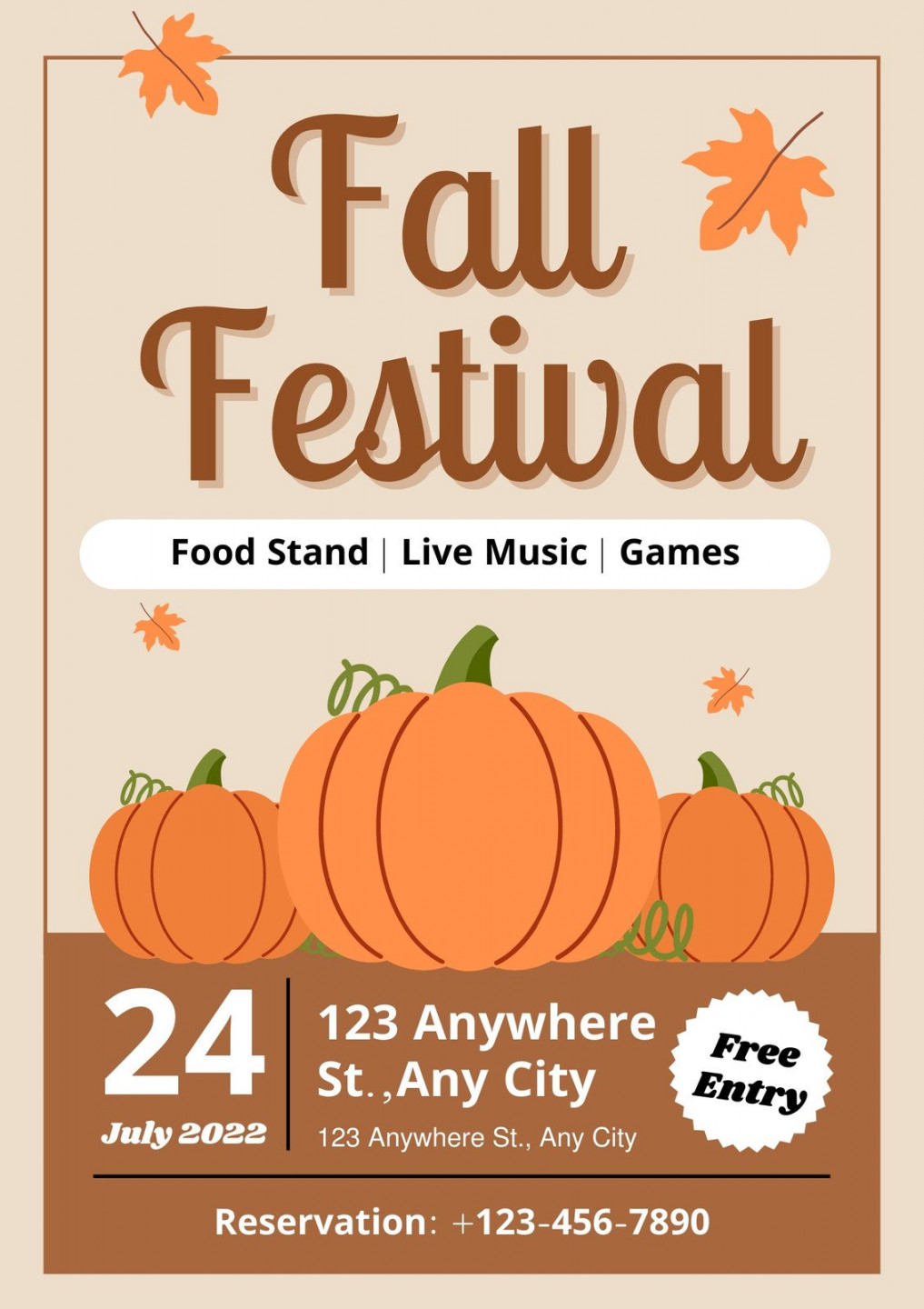 Customize + Fall Flyer Templates Online - Canva