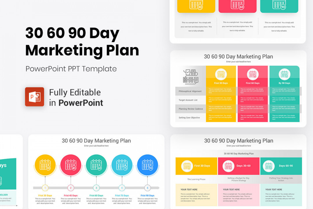 Day Marketing Plan PowerPoint Template  Nulivo Market