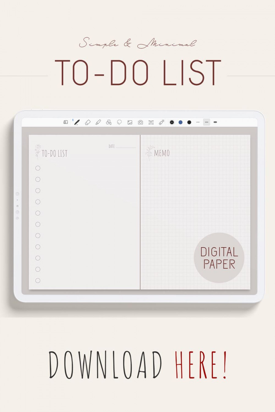 Digital To-do List Template Productivity Day Organizer - Etsy