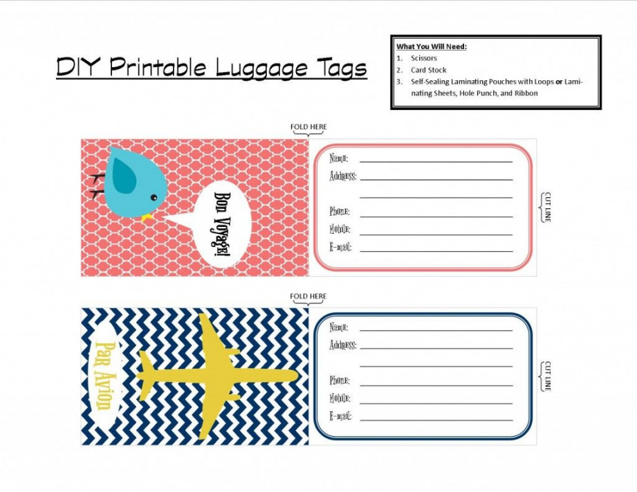 DIY Printable Luggage Tags  Luggage tags printable, Luggage tag