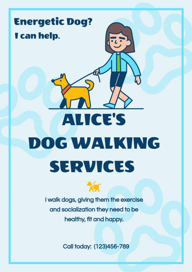 Dog Walk Flyer  Flyer Template