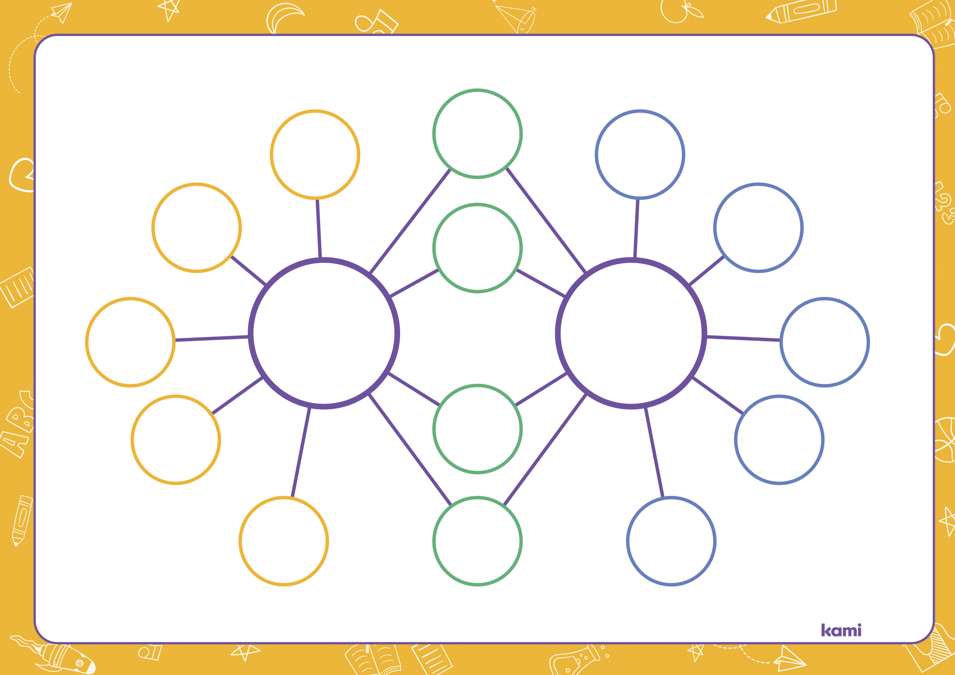 Double Bubble Map  Landscape for Teachers  Perfect for grades