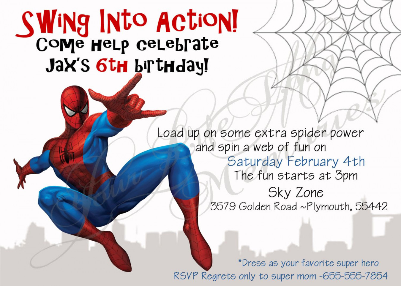 Download Now FREE Template Free Printable Spiderman Birthday