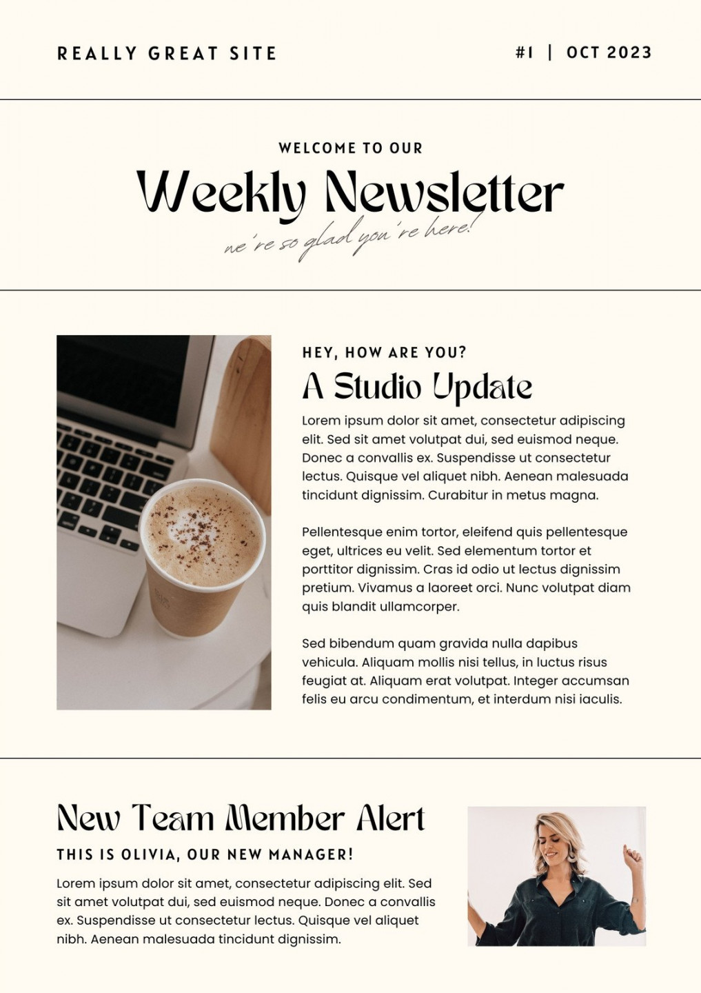 Free and customizable email newsletter templates  Canva