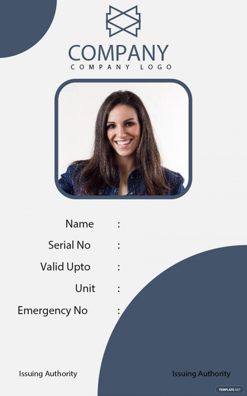 Free Basic Blank ID Card Template - Download in Word, Apple Pages