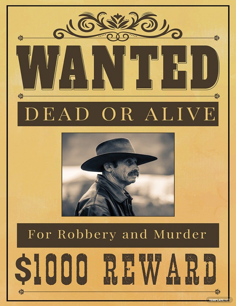 Free Black Wanted Poster Template - Download in Illustrator, PSD