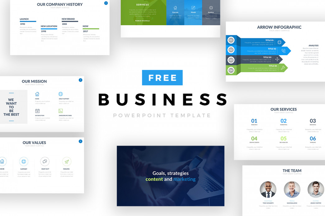 FREE Business PowerPoint Template on Behance