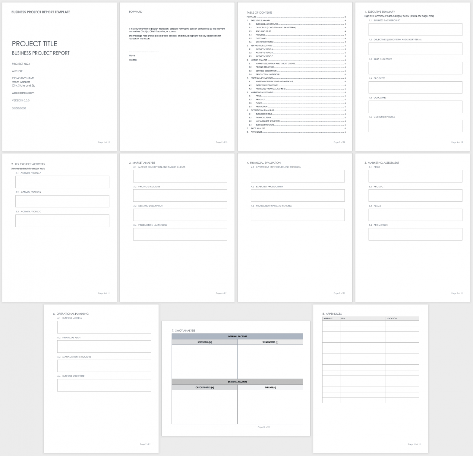 Free Business Report Templates  Smartsheet