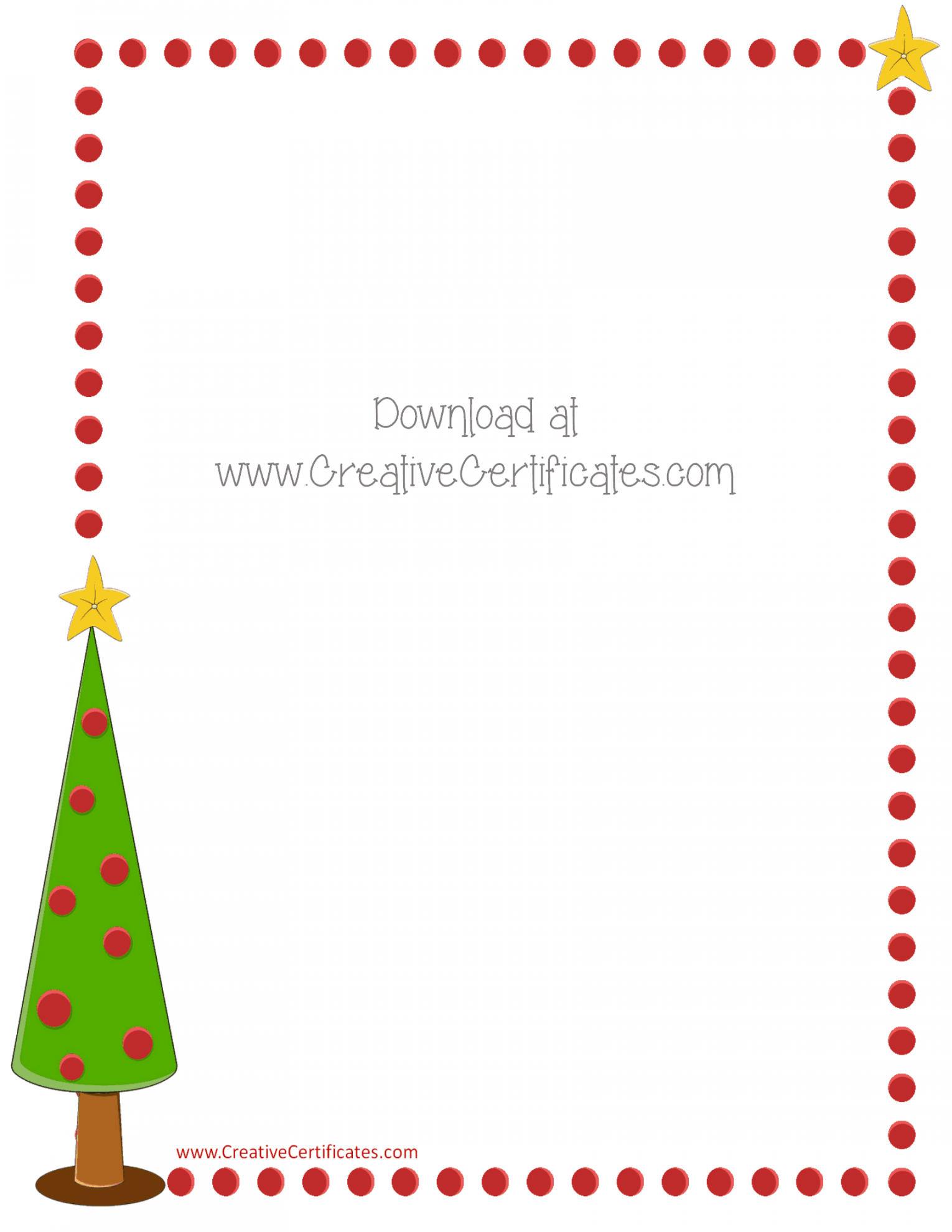 Free Christmas Border Templates - Customize Online then Download