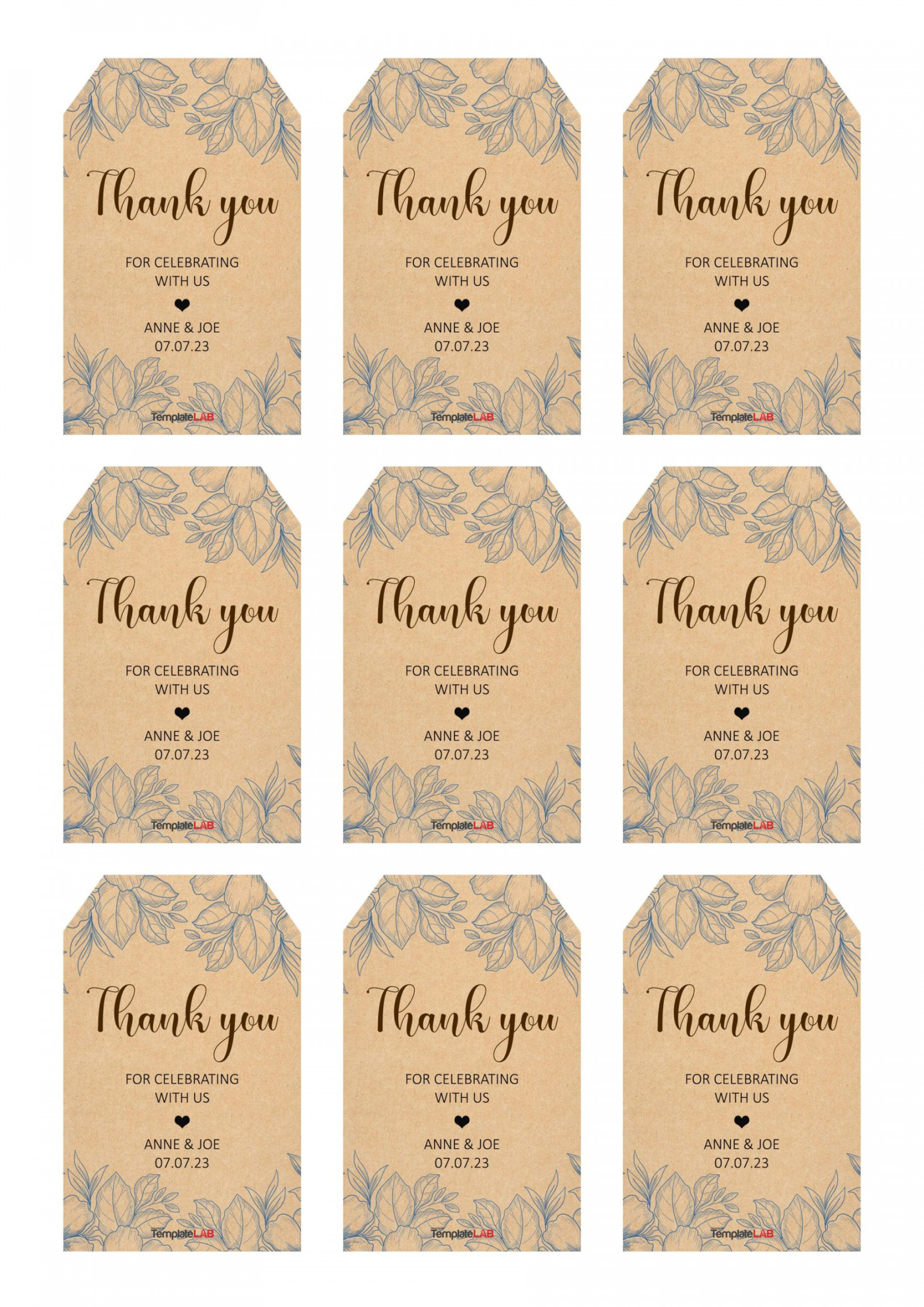 Free Editable Gift Tag Templates [Word, PPTX, PSD]