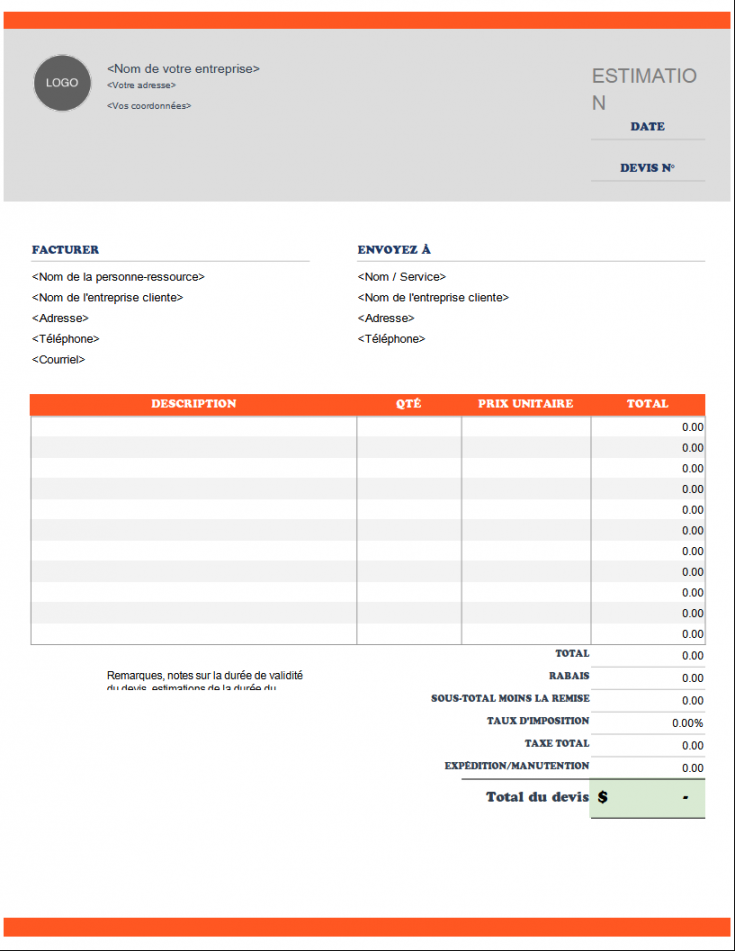 Free Estimate Templates - Invoice Simple