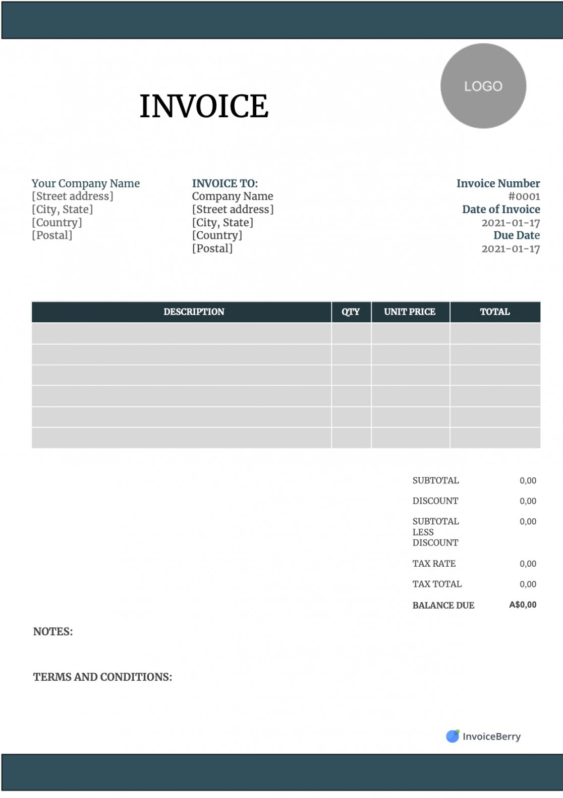 Free Google Drive Invoice Templates: Blank Docs & Sheets Invoices