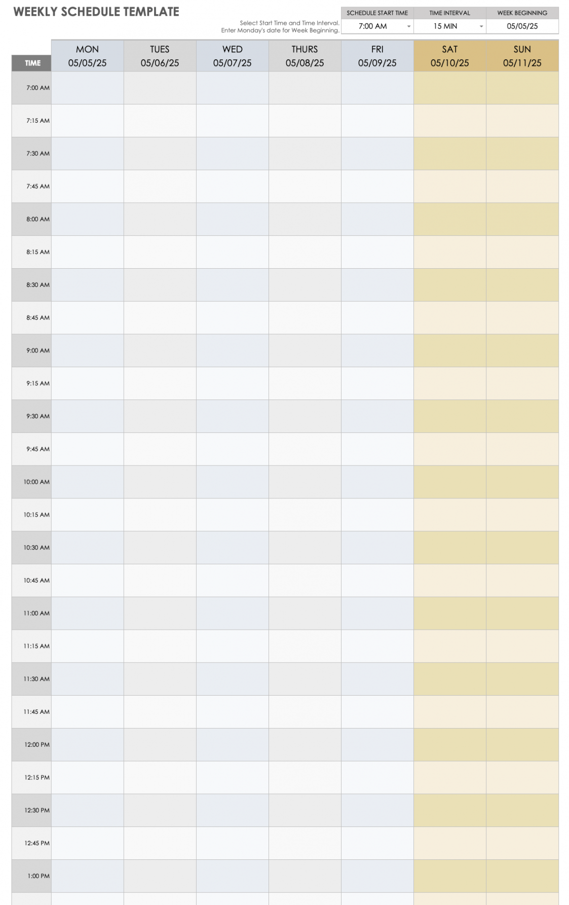 Free Google Sheets Schedule Templates  Smartsheet