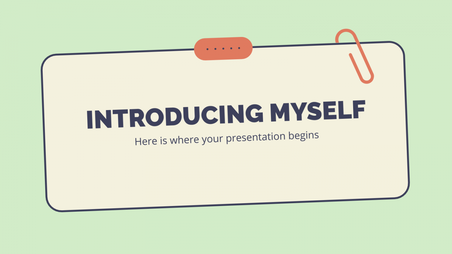 Free Google Slides and PPT templates to talk about yourself