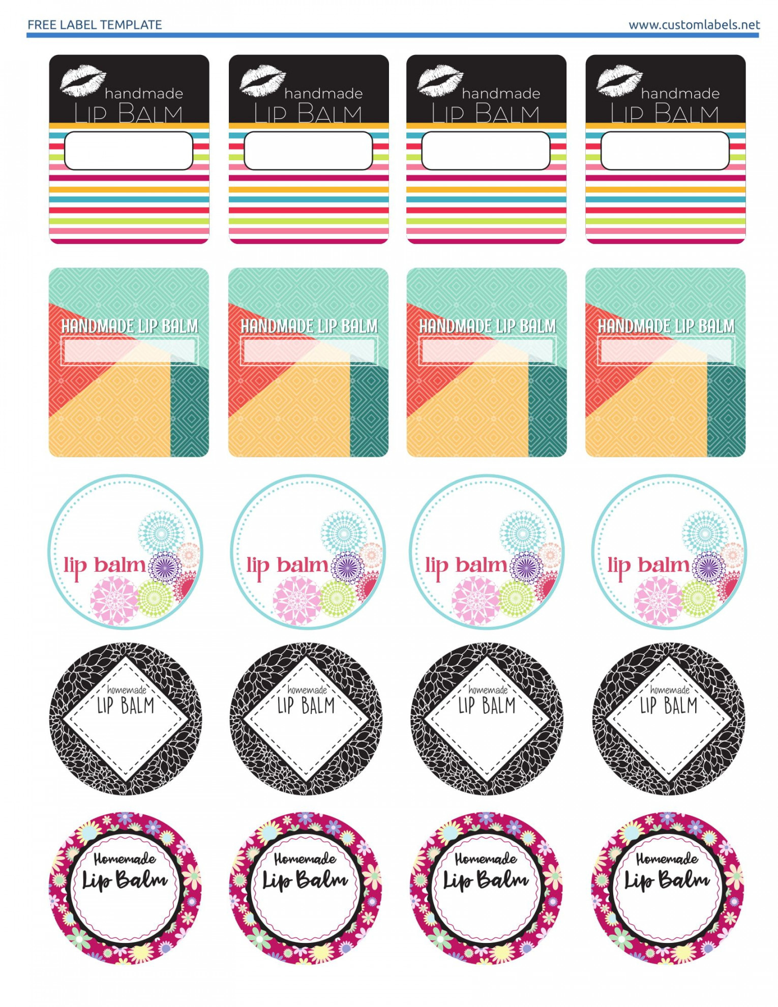 Free Lip Balm Label Printables  Lip balm labels template, Lip