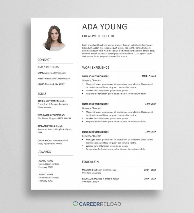 Free Mac Resume Templates - Download Apple Pages Resumes