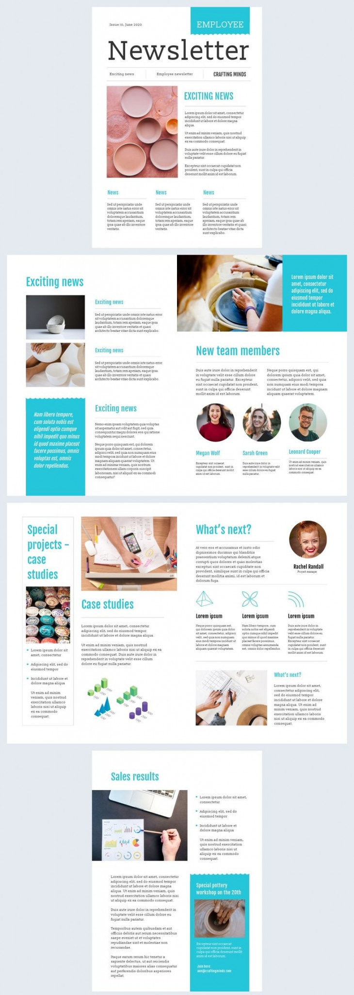 Free Online Employee Newsletter Template  Newsletter design print