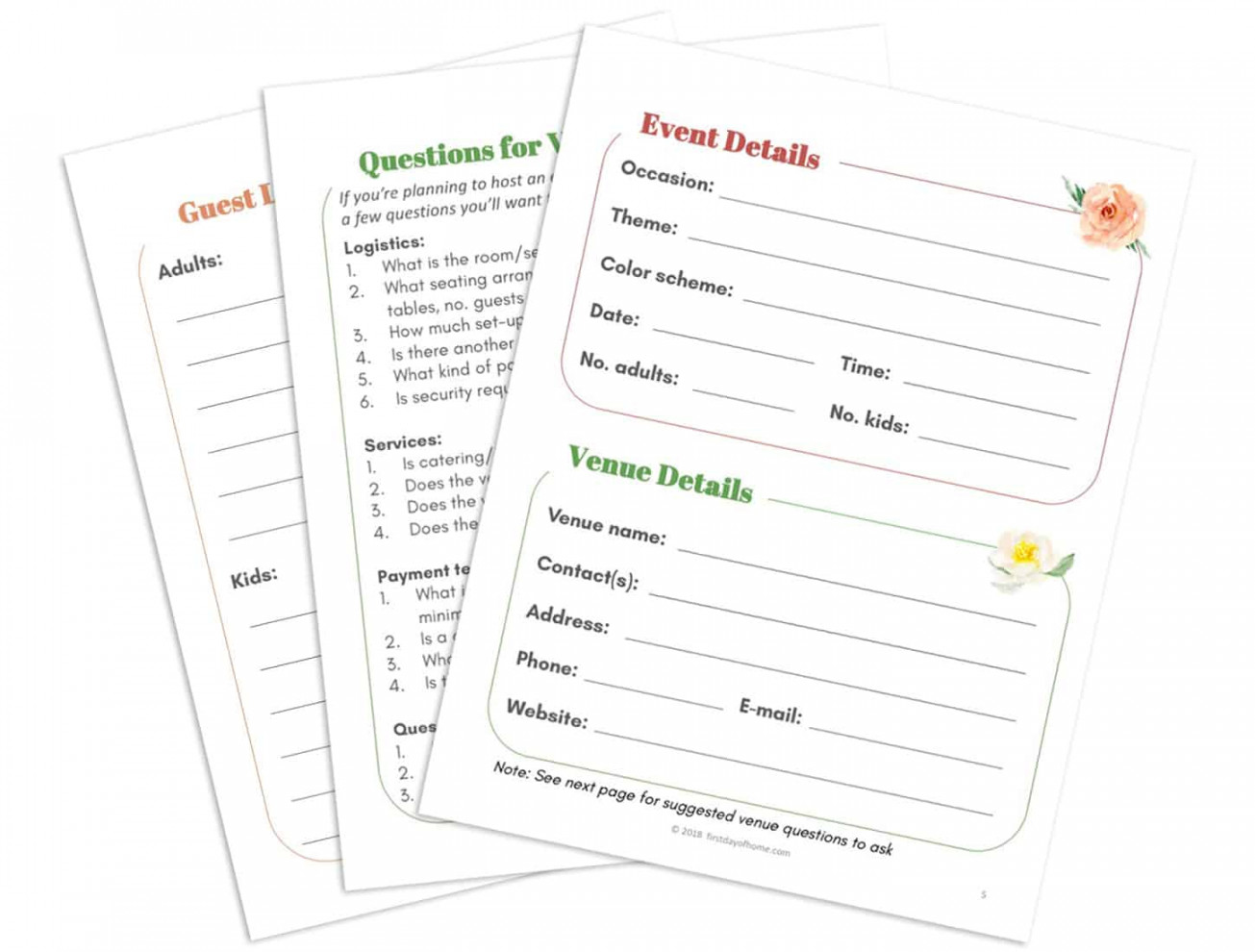 Free Party Planning Printables to Make Your Life Easy