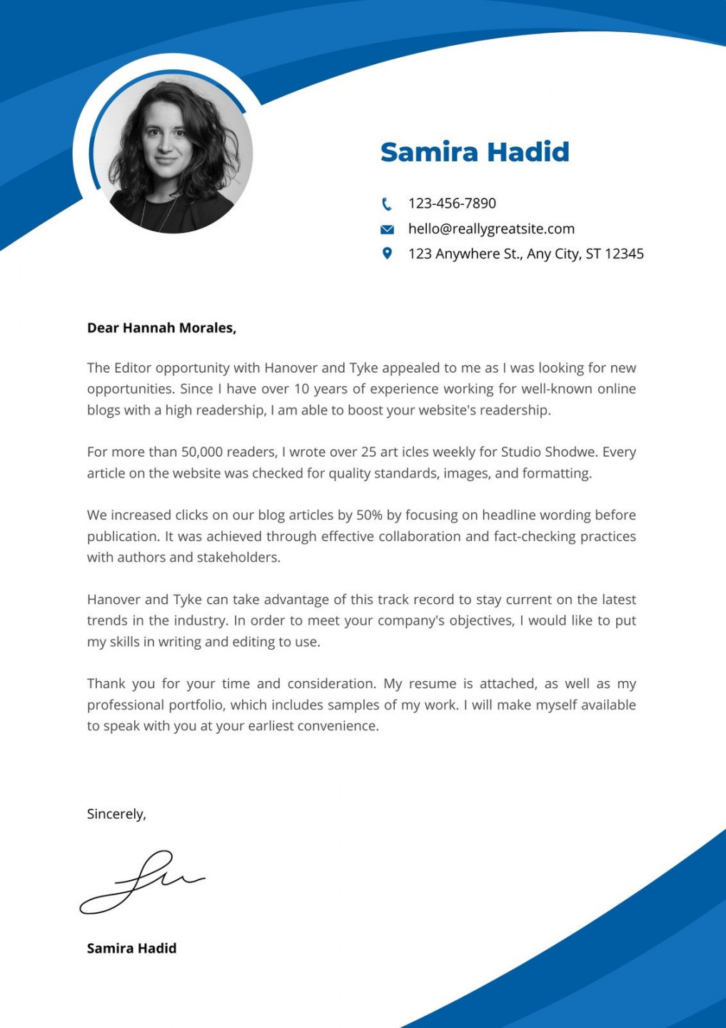 Free printable cover letter templates you can customize  Canva