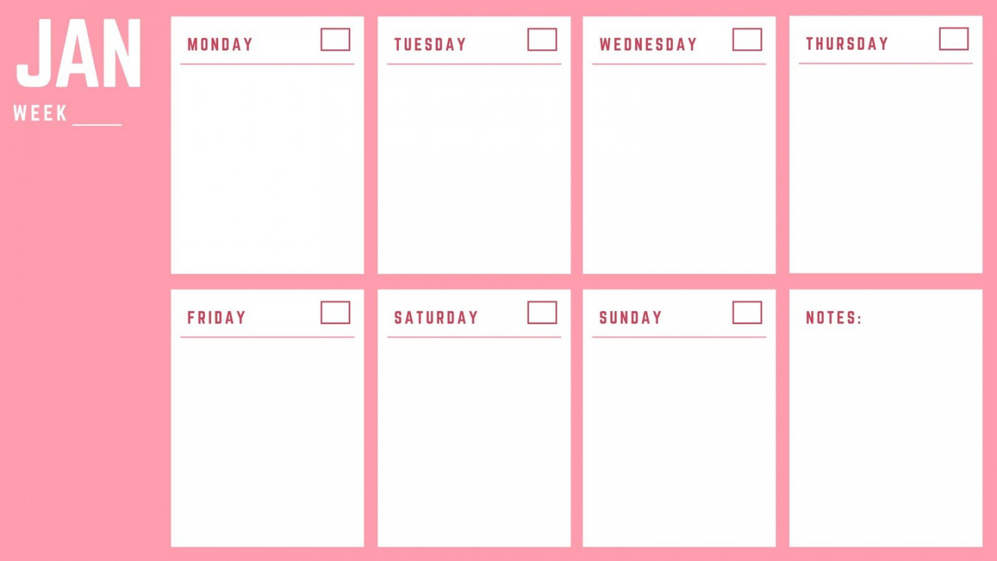 Free, printable, customizable weekly calendar templates  Canva