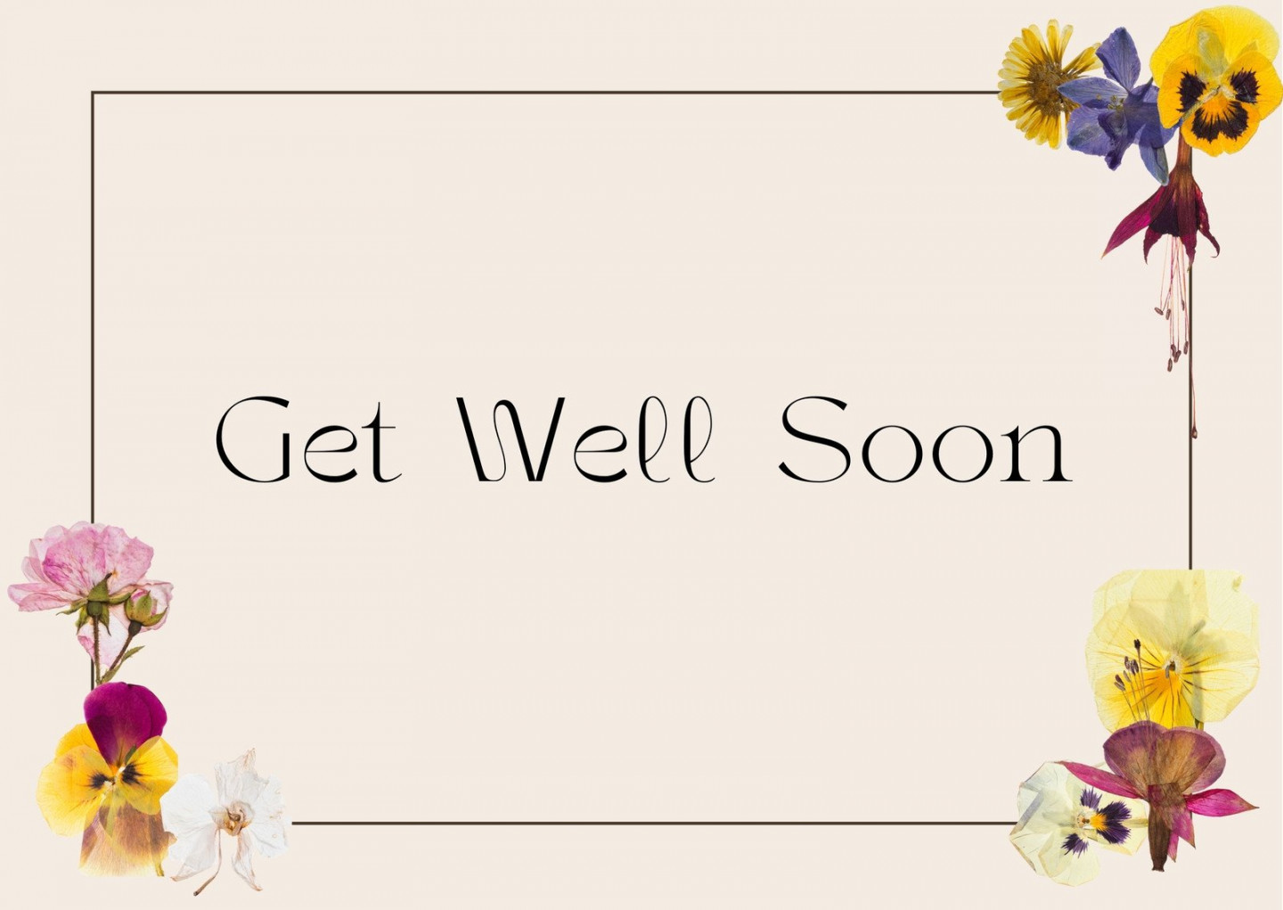 Free, printable, editable get well soon card templates  Canva