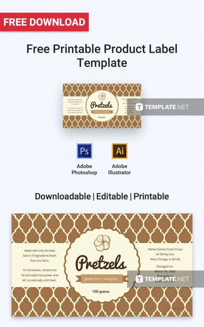 Free Printable Product Label Label Templates Designs Pertaining To