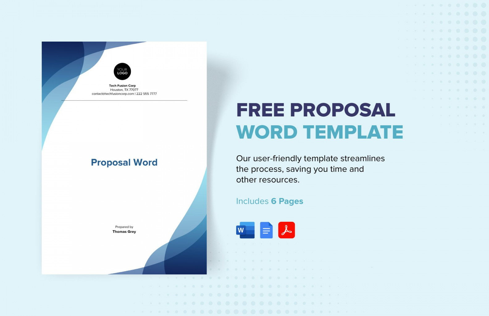 FREE Proposal Word - Template Download  Template