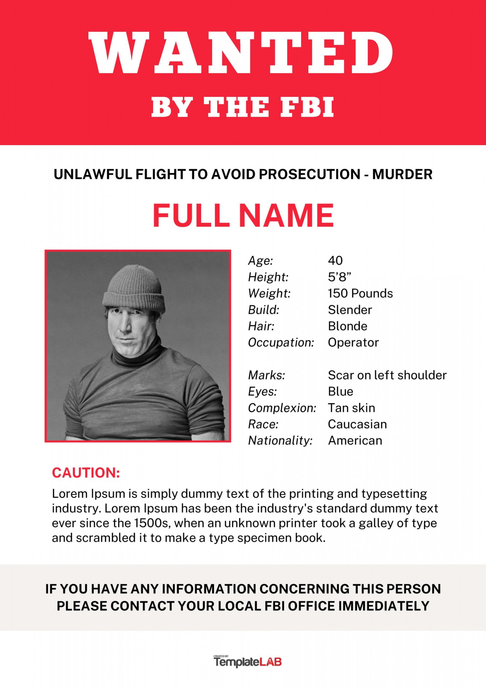 FREE Wanted Poster Templates (FBI and Old West)