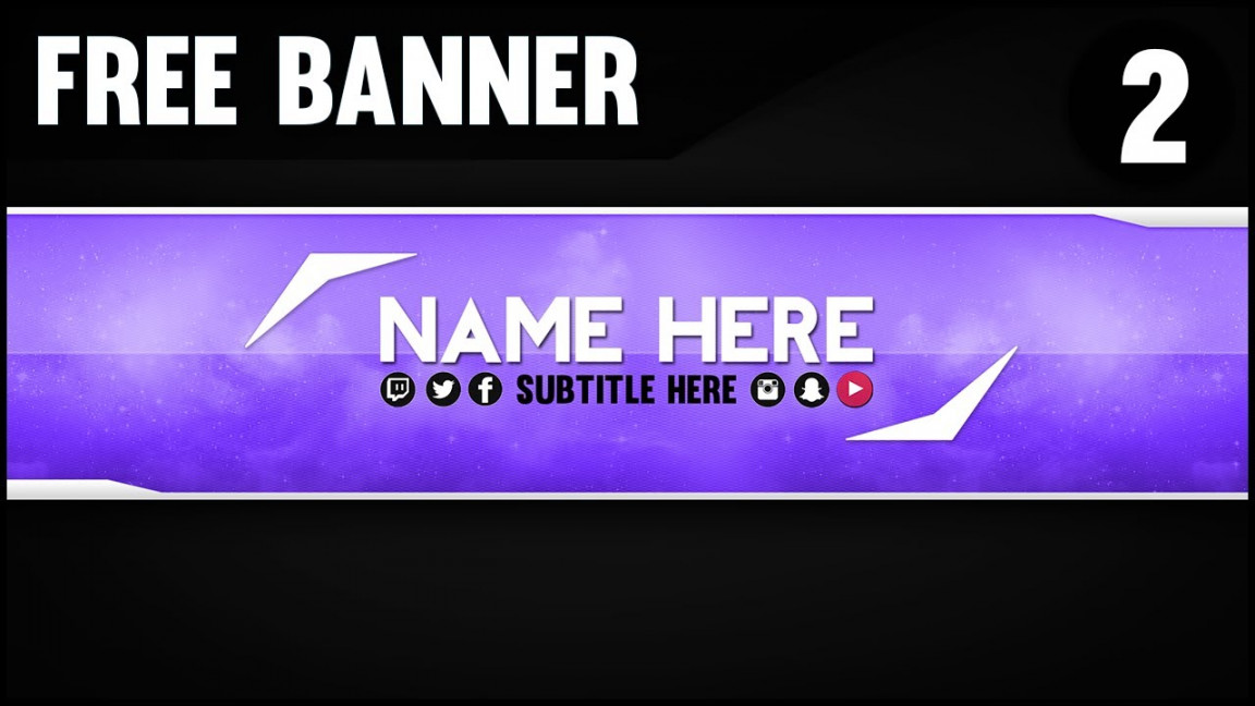 Free YouTube Banner Template # (Folder and