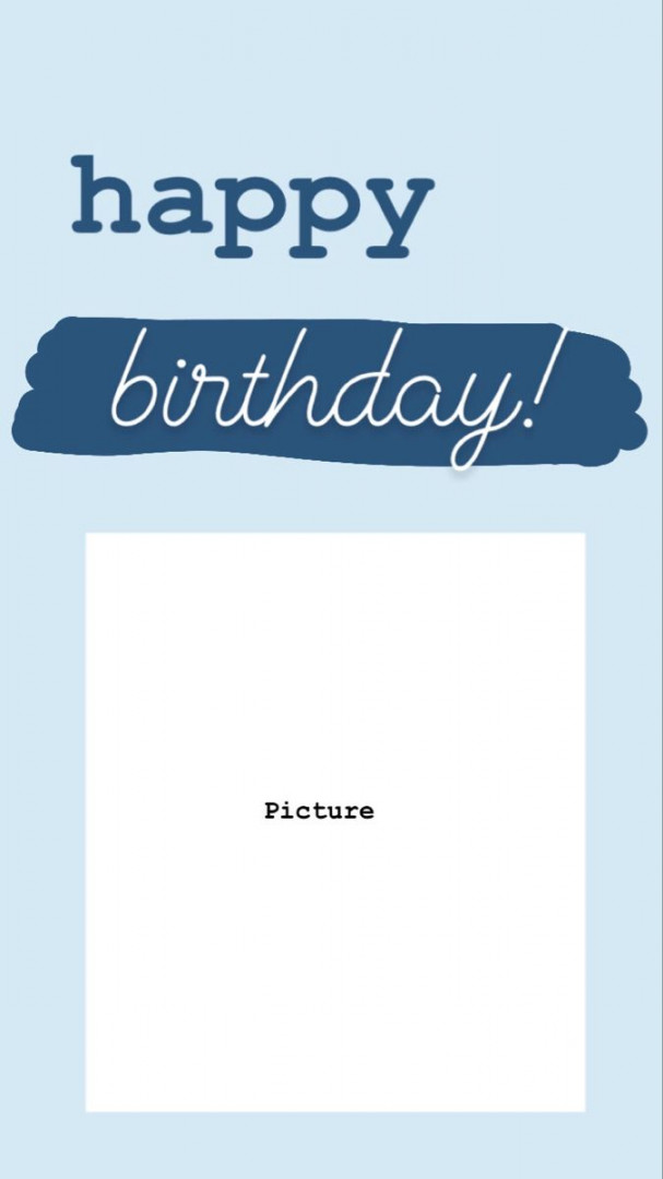 Happy birthday Instagram story template  Happy birthday template