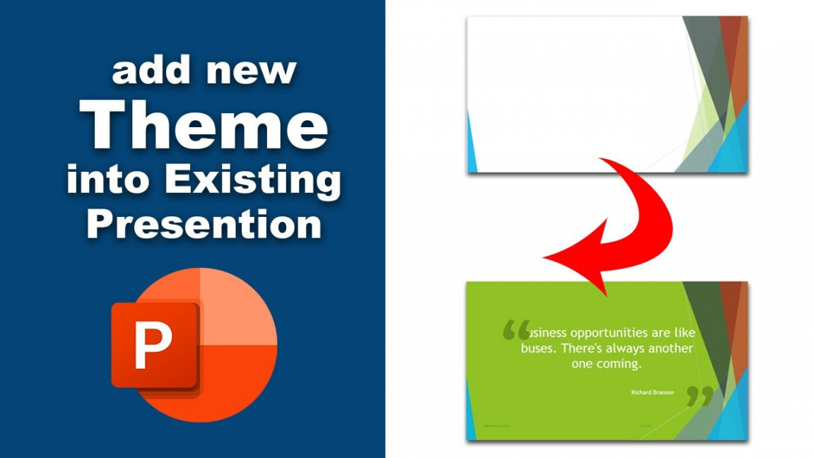 How to add templates and themes to existing presentation in PowerPoint