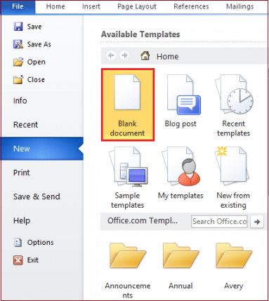 How to create a Template in Word document - javatpoint