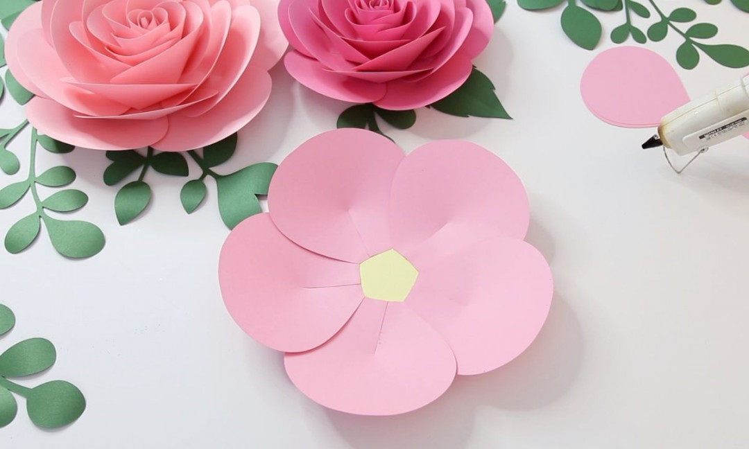 How To Make Big Paper Roses Step By Step (+ FREE Template