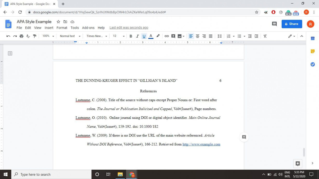 How to Use APA Format in Google Docs