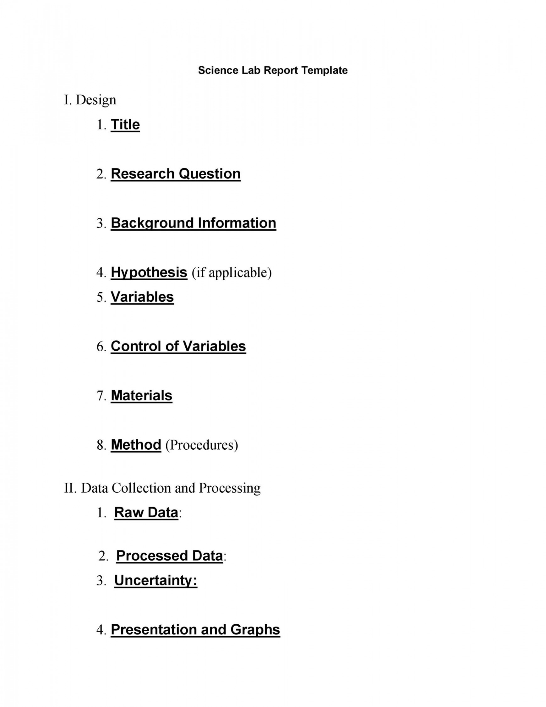 Lab Report Templates & Format Examples ᐅ TemplateLab